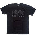 Front - AC/DC Unisex Adult Back In Black T-Shirt