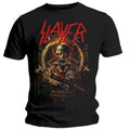 Front - Slayer Unisex Adult Hard Cover Comic Book Back Print T-Shirt