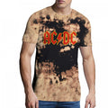 Front - AC/DC Unisex Adult The Wash Collection Dip Dye Logo T-Shirt