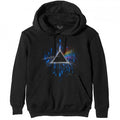 Front - Pink Floyd Unisex Adult Dark Side Of The Moon Splattered Hoodie