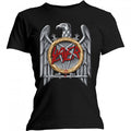 Front - Slayer Womens/Ladies Silver Eagle T-Shirt