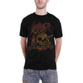 Front - Slayer Unisex Adult Pumpkin Skull T-Shirt