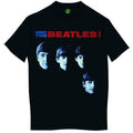 Black - Front - The Beatles Unisex Adult Meet T-Shirt