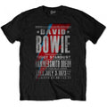 Front - David Bowie Unisex Adult Hammersmith Odeon T-Shirt
