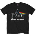 Black - Front - Pink Floyd Unisex Adult Dark Side Of The Moon Group Shot T-Shirt