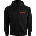 Front - AC/DC Unisex Adult Back Print Logo Full Zip Hoodie