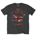Charcoal Grey - Front - The Rolling Stones Unisex Adult US Map Union Jack T-Shirt