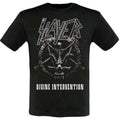 Front - Slayer Unisex Adult Intervention 2014 Dates Back Print T-Shirt