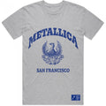 Front - Metallica Unisex Adult College Crest T-Shirt