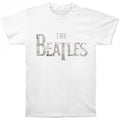 Front - The Beatles Unisex Adult Drop T Logo T-Shirt