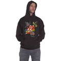 Front - The Rolling Stones Unisex Adult Tattoo You Lick Hoodie