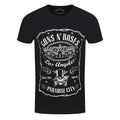 Front - Guns N Roses Unisex Adult Paradise City Label T-Shirt