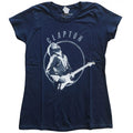 Front - Eric Clapton Womens/Ladies Vintage Photo Cotton T-Shirt