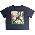 Front - The Clash Womens/Ladies London Calling Crop Top