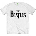 Front - The Beatles Unisex Adult Drop T Logo T-Shirt