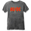 Front - AC/DC Unisex Adult Classic Burnout Cotton Logo T-Shirt