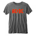 Front - AC/DC Unisex Adult Burnout Logo T-Shirt