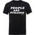 Front - The Doors Unisex Adult People Are Strange Cotton T-Shirt