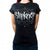 Front - Slipknot Womens/Ladies Star Diamante Logo T-Shirt