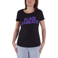 Front - Black Sabbath Womens/Ladies Wavy Logo T-Shirt