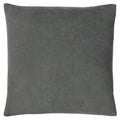 Grey - Front - Furn Kobe Velvet Cushion Cover