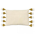 Ochre Yellow - Back - Furn Rainbow Tufted Tassel Cushion Cover