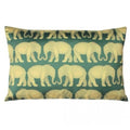 Emerald Green - Front - Paoletti Parade Elephant Cushion Cover