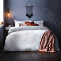 Front - The Linen Yard Tufted Ghost Halloween Duvet Cover Set