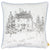 Front - Furn Midwinter Toile Christmas Cushion Cover