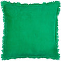 Front - Furn Gracie Fringed Velvet Cushion Cover