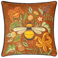 Front - Evans Lichfield Hawthorn Chenille Bee Cushion Cover