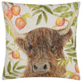 Front - Evans Lichfield Grove Highland Cow Cushion Cover