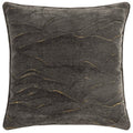 Front - Paoletti Stratus Piping Detail Jacquard Cushion Cover