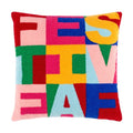 Front - Heya Home Festive-Val Knitted Cushion Cover