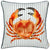 Front - Evans Lichfield Salcombe Piped Crab Cushion Cover
