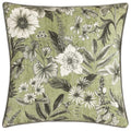 Front - Wylder Harlington Botany Piped Velvet Floral Cushion Cover