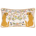 Front - Wylder Mirrored Embroidered Cheetah Cushion Cover