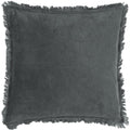 Front - Yard Jaye Velvet Fringe Cushion Cover