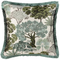 Front - Wylder Nature Woodlands Jacquard Floral Cushion Cover