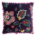 Mink - Front - Paoletti Palampur Velvet Cushion Cover