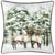 Front - Furn Classic Piped Velvet Reindeer Cushion Cover