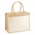 Front - Westford Mill Jute Pocket Shopper Bag