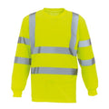 Front - Yoko Unisex Adult High-Vis Long-Sleeved T-Shirt