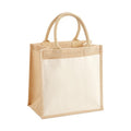 Front - Westford Mill Jute Pocket Tote Bag