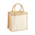 Front - Westford Mill Jute Pocket Tote Bag