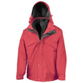 Front - Result Mens Zip And Clip Waterproof 3 in 1 Jacket