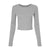 Front - Bella + Canvas Womens/Ladies Long-Sleeved Crop Top