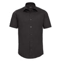 Front - Russell Collection Mens Easy-Care Fitted Short-Sleeved Shirt