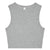 Front - Bella + Canvas Womens/Ladies Heather Micro-Rib Cropped Muscle Tank Top