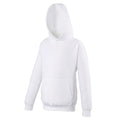 Platinum Grey - Front - Awdis Kids Unisex Hooded Sweatshirt - Hoodie - Schoolwear